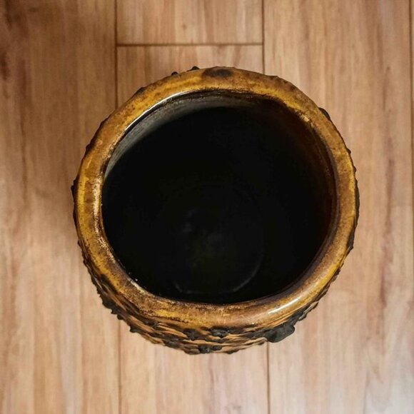 Giant Brutalist Vintage Fat Lava Vase West Germany - Picture 2 of 4